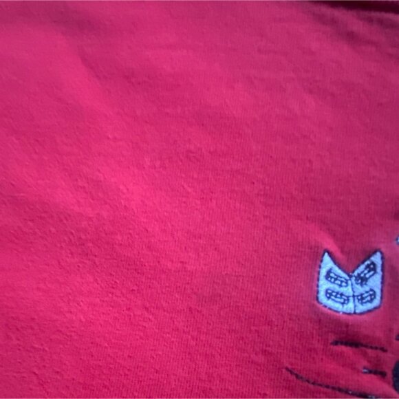 Vintage The Disney Store Adult Emroidered Mickey And Friends T-Shirt-Red-Small - Picture 4 of 5